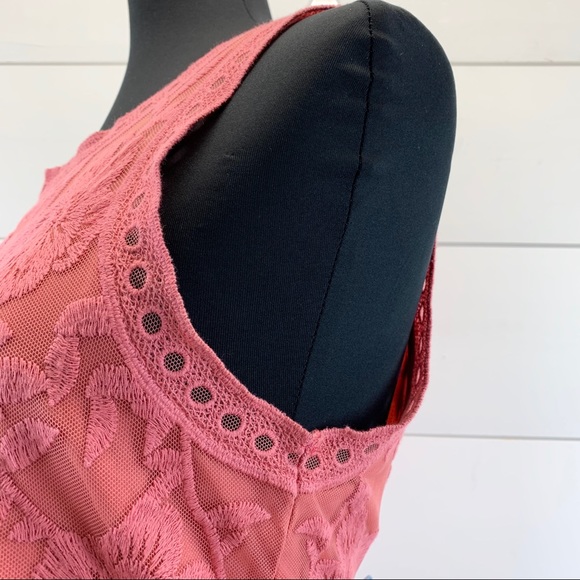 Entro Lace Fit And Flare Sleeveless Dress S - Picture 4 of 9